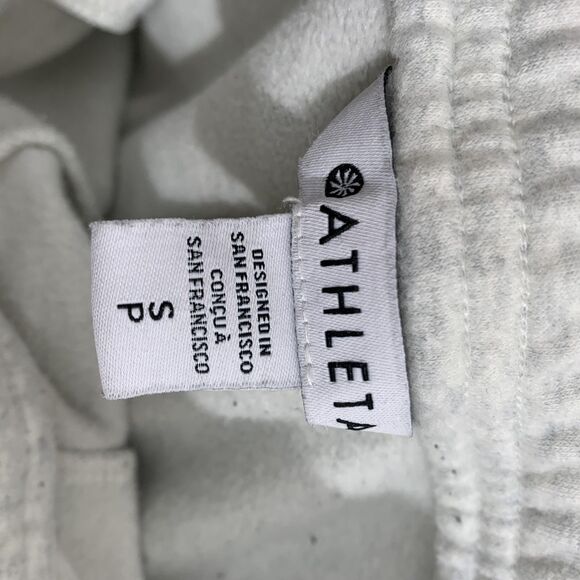 Athleta Cargo Sweatpants Womens Small Gray Lounge Relaxed Fit Utility Joggers - Picture 9 of 13